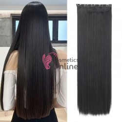 Extensie de par cu 5 Clips On delux Full Head dreapta de 70 cm, Brunet CYF7098LA1#